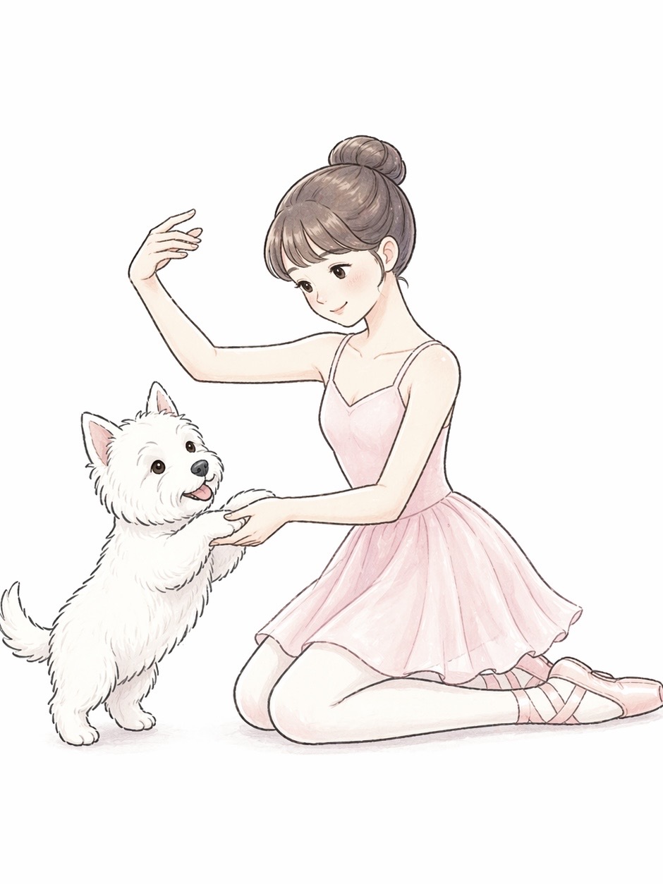 Ballet and Will illustration