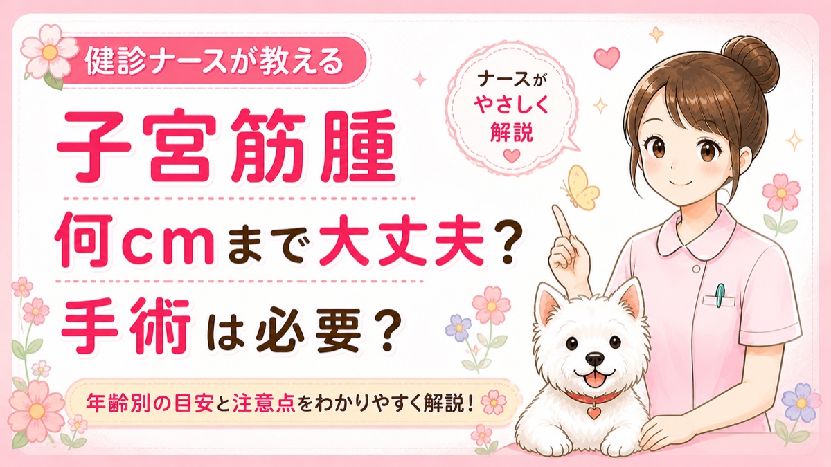【人間ドックQ&A】子宮筋腫はなぜできる？放置していい？治療の目安を現役ナースが解説🌸